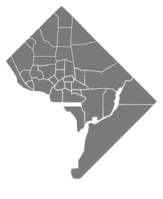 Washington DC Map Outline